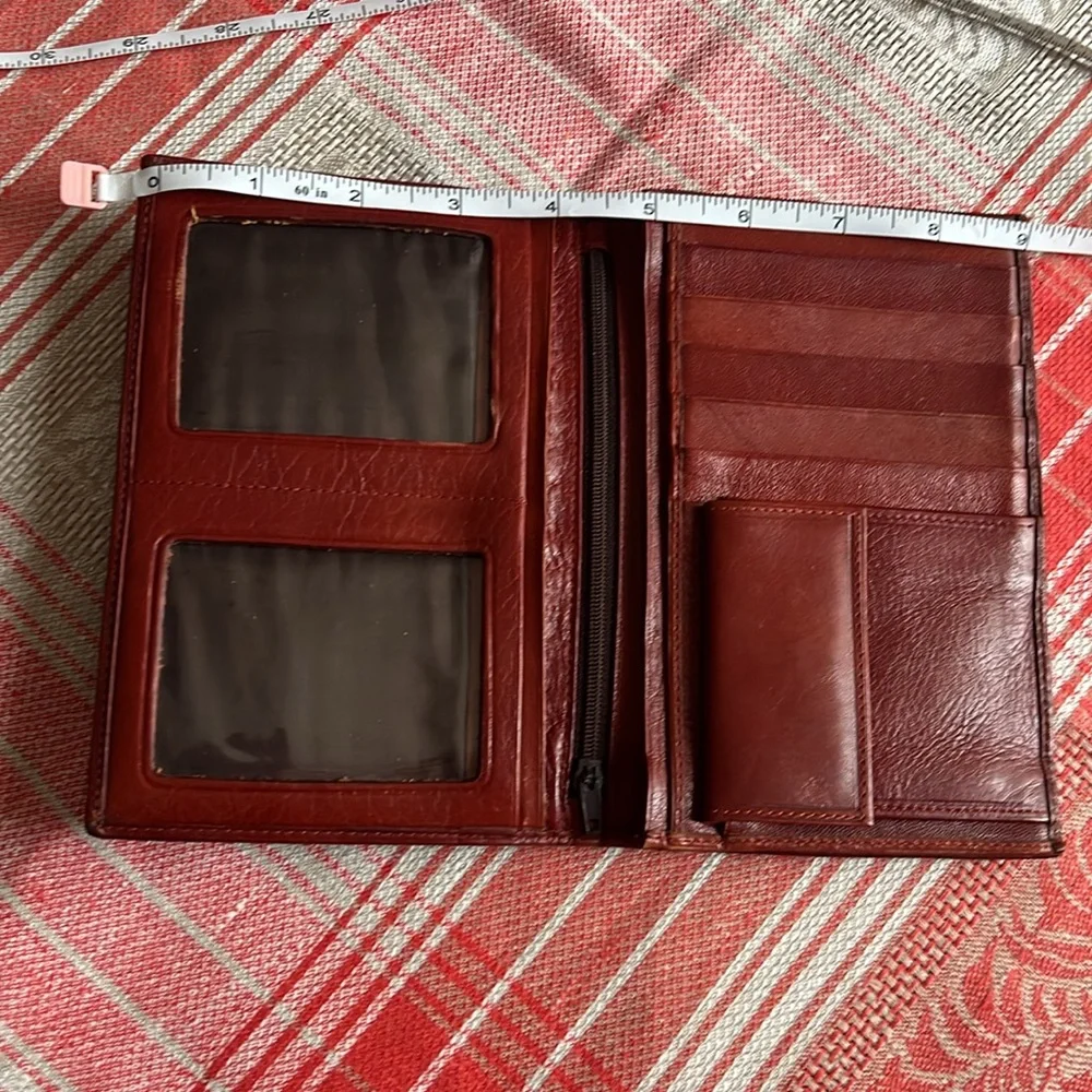 ORFE men’s large brown genuine leather wallet